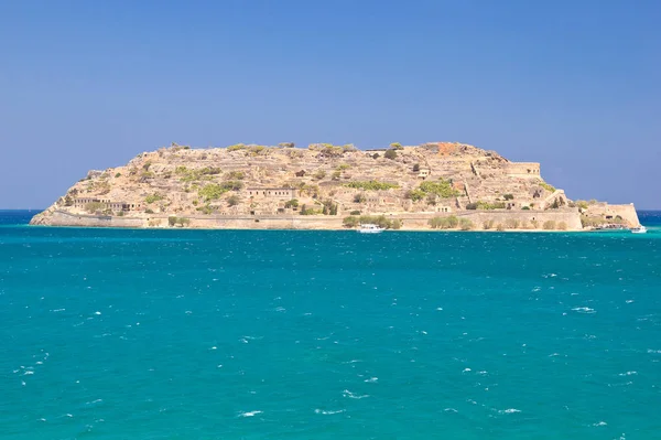 Historical Spinalonga Island Crete Island Elounda Bay Greece — Stock Photo, Image