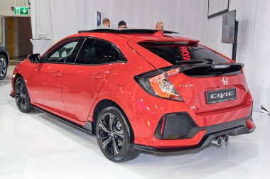 Tartu-Eylül 29: Honda Civic 5 d üzerinde 29 Eylül 2018 Tartu Motoshow Tartu, Estonya