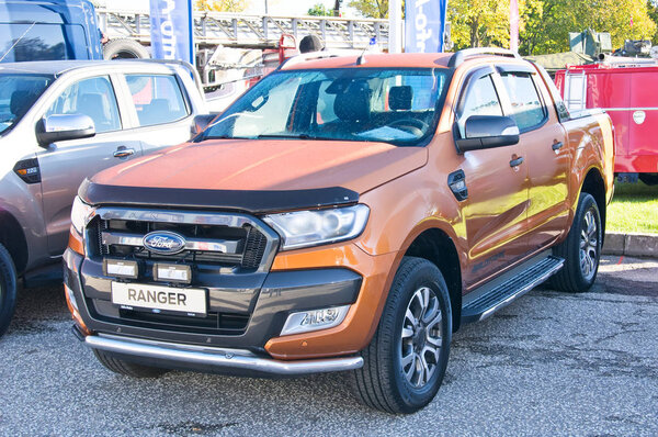 Tartu-September 29: Ford Ranger at the Tartu Motoshow on September 29, 2018 in Tartu, Estonia