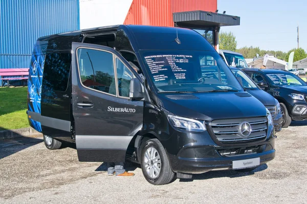 Тарту Вересень Mercedes Benz Sprinter Тарту Motoshow Вересня 2018 Тарту — стокове фото