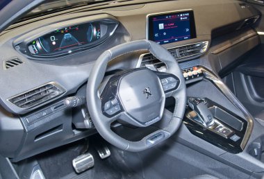 Tartu-September 29: Peugeot 5008 at the Tartu Motoshow on September 29, 2018 in Tartu, Estonia