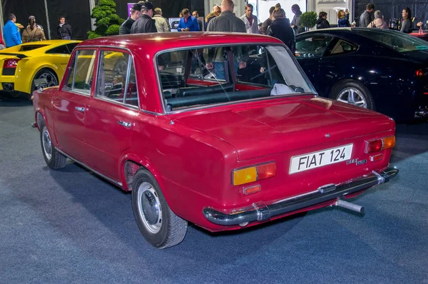 Tartu September Fiat 124 Auf Der Tartu Motoshow September 2018 — Stockfoto