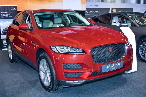 Tartu Σεπτέμβριος Jaguar Ρυθμό Προς Tartu Motoshow Στις Σεπτεμβρίου 2018 — Φωτογραφία Αρχείου