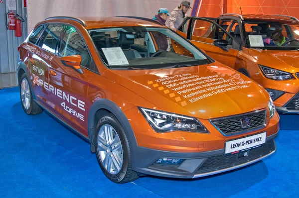 Tartu September Seat Leon Perience Tartu Motoshow September 2018 Tartu — Stock Photo, Image