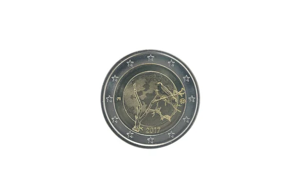 Commemorative 2 euro coin of  Finland — Stock Photo, Image