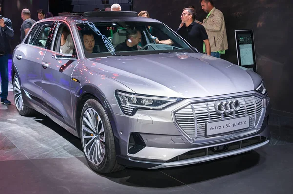 Audi E-Tron 55 quattro — Zdjęcie stockowe