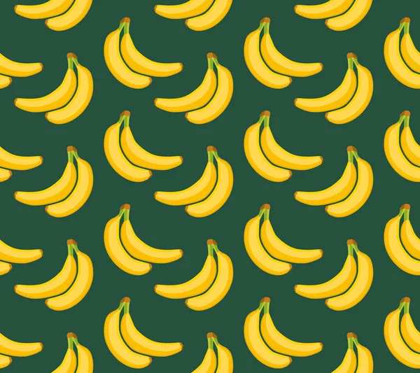 Векторний Безшовний Візерунок Яскравими Бананами — стоковий вектор