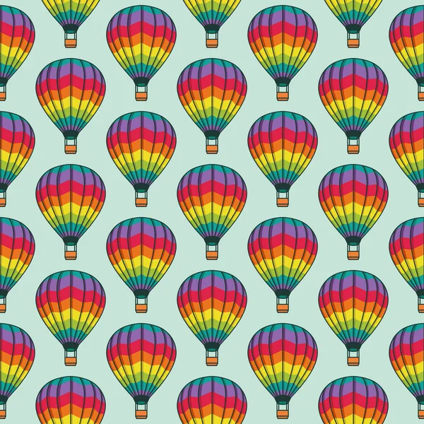 矢量无缝图案与明亮的气球 纹理设计 — 图库矢量图片