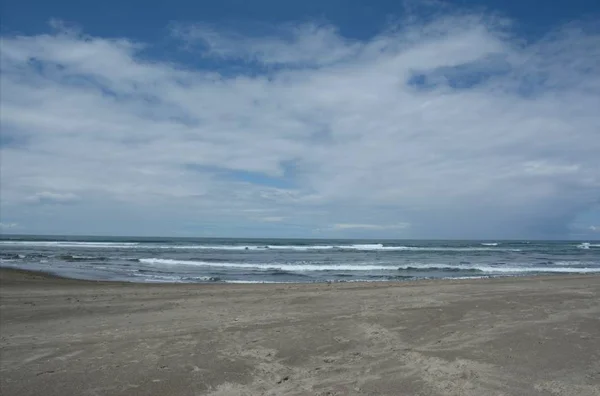 Sojourning Vista Primaverile Sulla Pittoresca Siletz Bay Beach Lungo Regione — Foto Stock