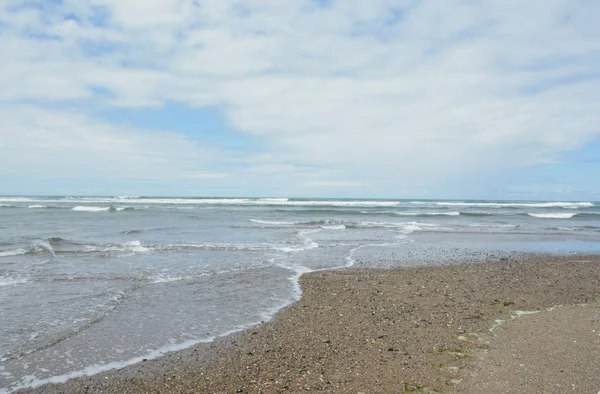 Vue Panoramique Saisonnière Sur Pittoresque Plage Siletz Bay Sur Côte — Photo