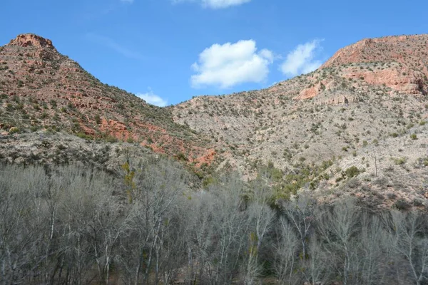 Slunečný Systém Srázu Verde Kaňonu Železniční Tratě Verde Severní Arizoně — Stock fotografie