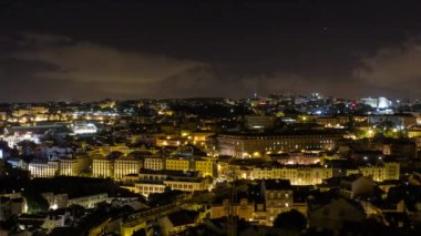 Lizbon gece Miradouro da Graa dan
