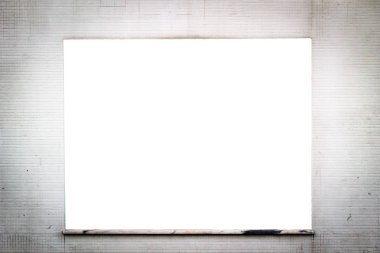 Pencere reklam Mockup Rusty döşenmiş Duvar.