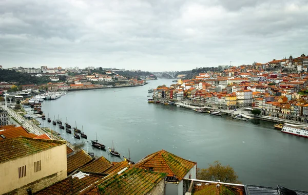 Panorama Porto Portogallo Con Margini Del Fiume Douro Gaia Porto — Foto Stock