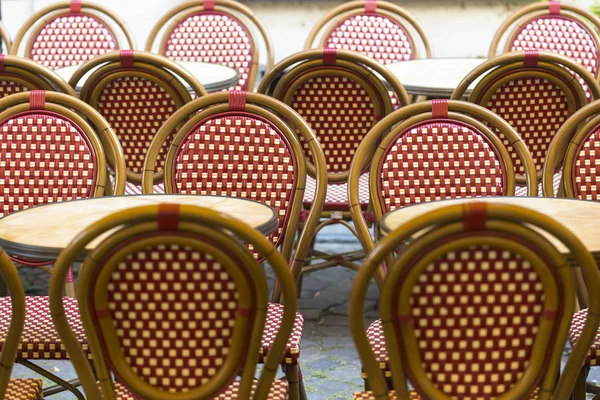 Tafels Stoelen Een Bar Met Terras — Stockfoto