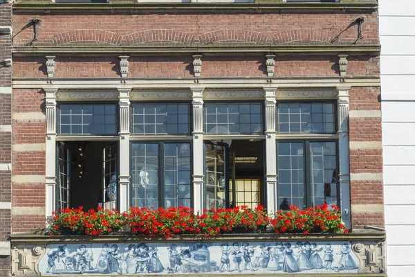 Architektura Města Delft Nizozemsko — Stock fotografie