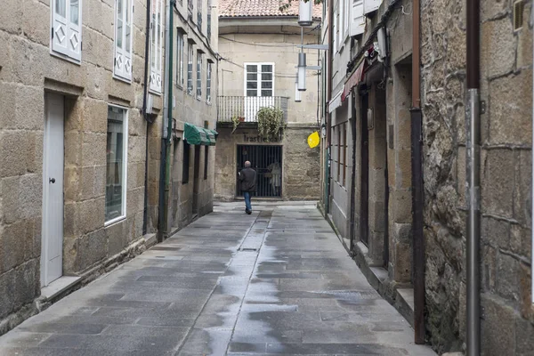 Pontevedra Spanien Januar 2016 Eine Der Straßen Des Historischen Viertels — Stockfoto
