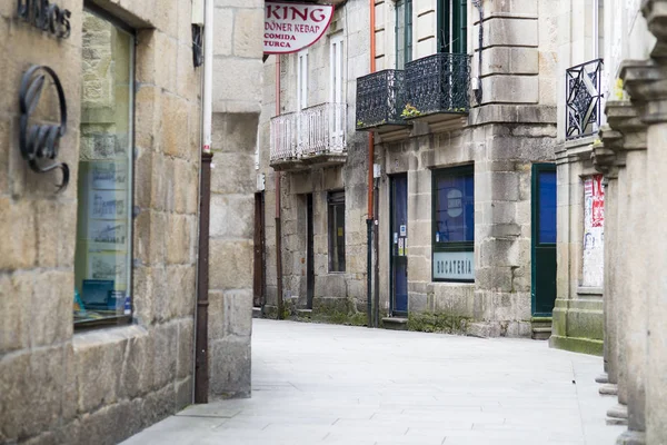 ポンテベドラ スペイン 2016 つの都市の歴史的な中心部の石畳の道 — ストック写真