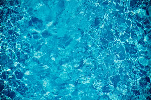 Vivid Blue Rippled Water Natural Pattern — Stock Photo, Image