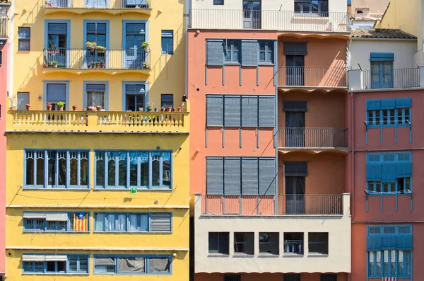 Sarı Turuncu Güneşin Görünüm Binalar Işıklı — Stok fotoğraf