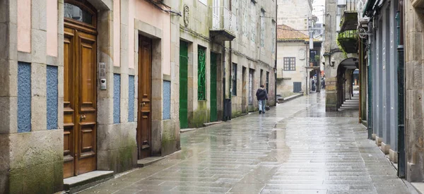 Antigos Edifícios Autênticos Rua Estreita — Fotografia de Stock