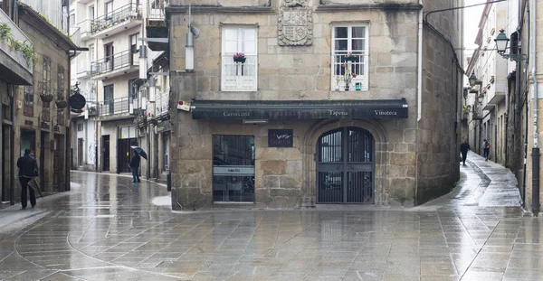 Vue Des Personnes Marchant Dans Rue Ville — Photo