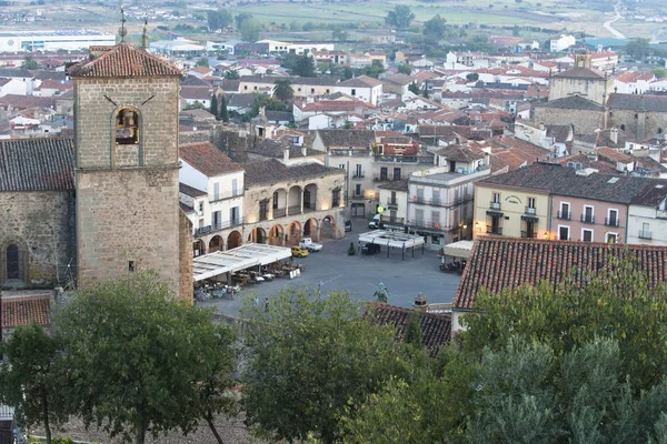 Vista Elevada Plaza Del Casco Antiguo Con Edificios Auténticos — Foto de Stock