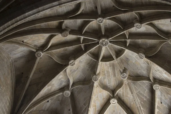 Velho Edifício Pedra Detalhe Fretwork — Fotografia de Stock