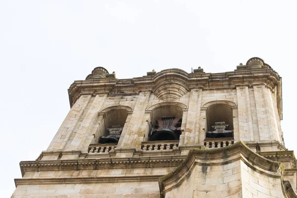 Lage Hoekmening Van Oude Gebouw Klokkentoren — Stockfoto