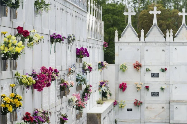 Muimenta Spagna Giugno 2016 Pietre Tombali Tombe Nel Cimitero Pubblico — Foto Stock