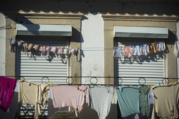 Laundry Balcony Daytime — Stock Photo, Image