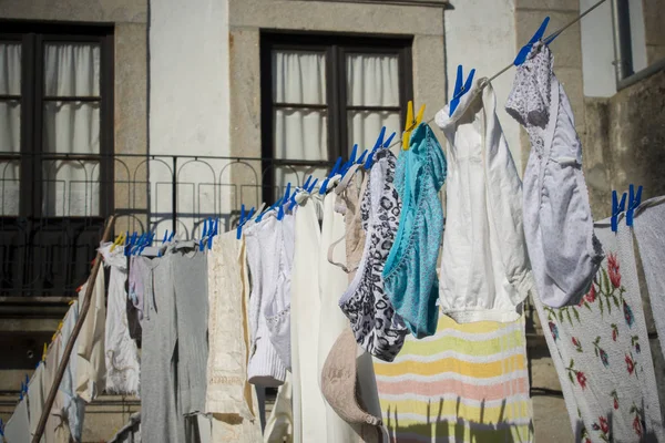 Laundry Street Daytime — Stock Photo, Image