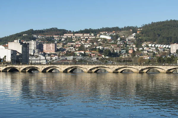 Brücke Über Den Fluss Lerez Pontevedra Spanien — Stockfoto