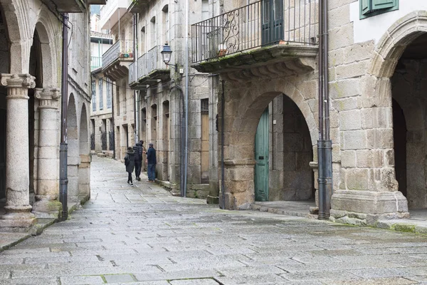 Ribadavia, Ourense - Eski Yahudi kasabasında tarihi çeyrek detay 