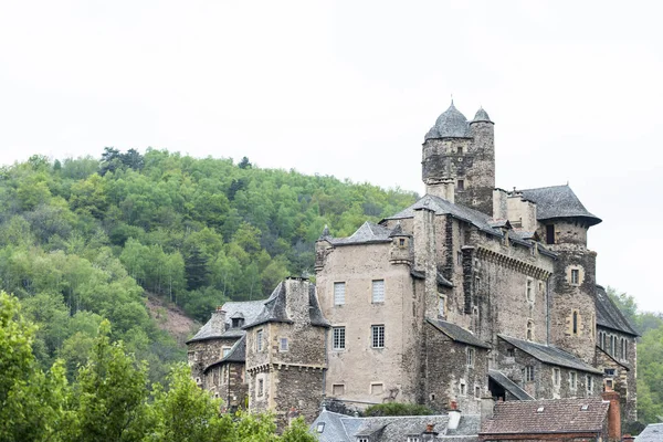 Estaing Frankreich April 2017 Blick Auf Das Mittelalterliche Dorf Neben — Stockfoto