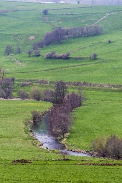 Paisaje Rural Región Auvernia Francia — Foto de Stock