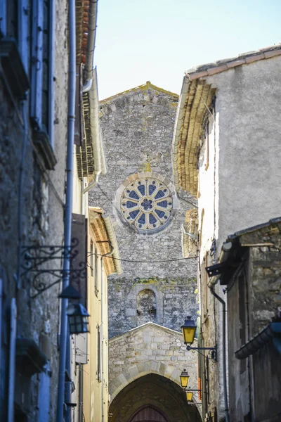 Iglesia Saint Michel Gotisk Stil Byn Lagrasse Frankrike — Stockfoto