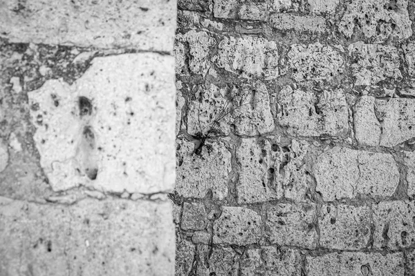 Metselwerk Muur Van Een Oude Barokke Kerk Provincie Valladolid Spanje — Stockfoto