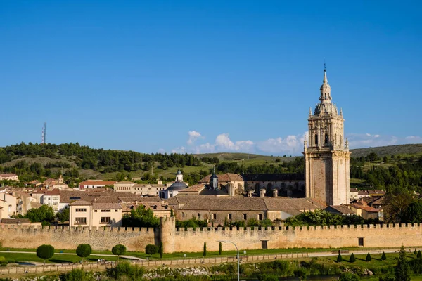 Vista Del Pueblo Burgo Osma Una Ciudad Española Provincia Soria — Foto de Stock