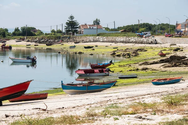 Illa Arousa Espagne Juin 2018 Petits Bateaux Pour Pêche Artisanale — Photo