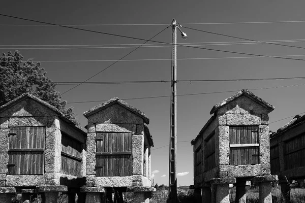 Concentrations Granaries Beresmo Which Can Seen Galicia Some Most Important — Stock Photo, Image