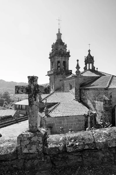 Paroisse Cimetière Santa Maria Aguasantas Cerdedo Cotobade Pontevedra Espagne Été — Photo