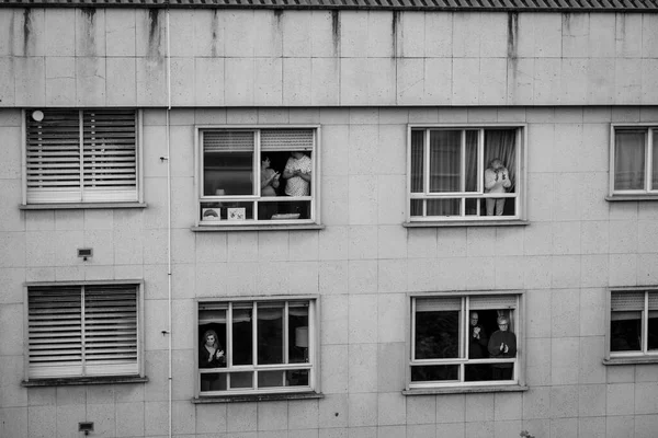 Pontevedra Spanien April 2020 Während Der Eindämmung Der Covid Pandemie — Stockfoto