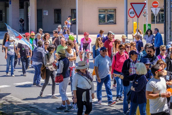 Pontevedra Espagne Juin 2019 Manifestation Écologique Contre Une Pâtisserie Située — Photo