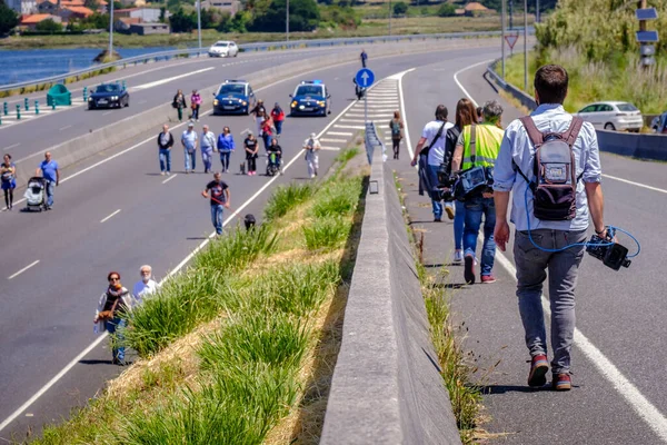 Понтеведра Испания Июня 2019 Года Экологическая Демонстрация Против Кондитерской Промышленности — стоковое фото