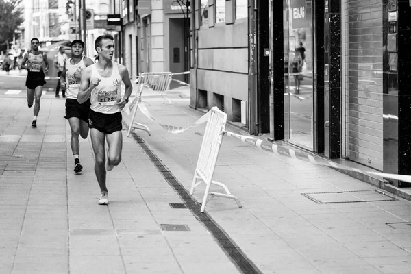 Pontevedra Espanha Junho 2019 Maratona Quilômetros Para Ajudar Vítimas Acidentes — Fotografia de Stock