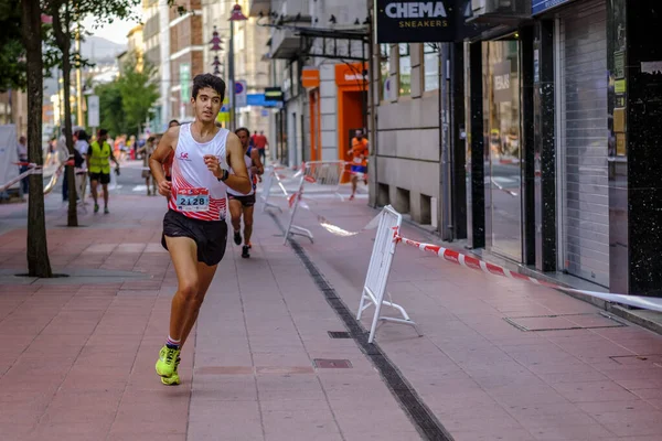 Pontevedra Espanha Junho 2019 Maratona Quilômetros Para Ajudar Vítimas Acidentes — Fotografia de Stock