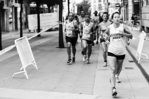 Pontevedra Spain June 2019 Marathon Kilometers Help Victims Traffic Accidents — Stock Photo, Image