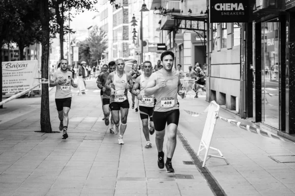 Pontevedra Espanha Junho 2019 Maratona Quilômetros Para Ajudar Vítimas Acidentes — Fotografia de Stock