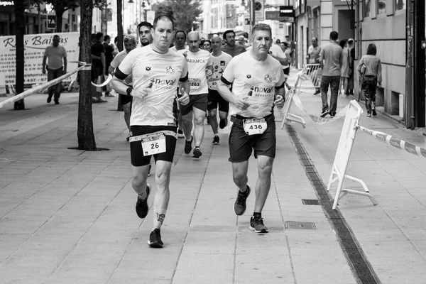 Pontevedra Espanha Junho 2019 Maratona Quilômetros Para Ajudar Vítimas Acidentes — Fotografia de Stock